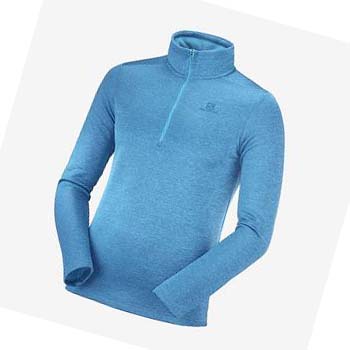 Sudadera Con Capucha Salomon ESSENTIAL LIGHTWARM SEAMLESS Hombre Azules | MX 3207GSO